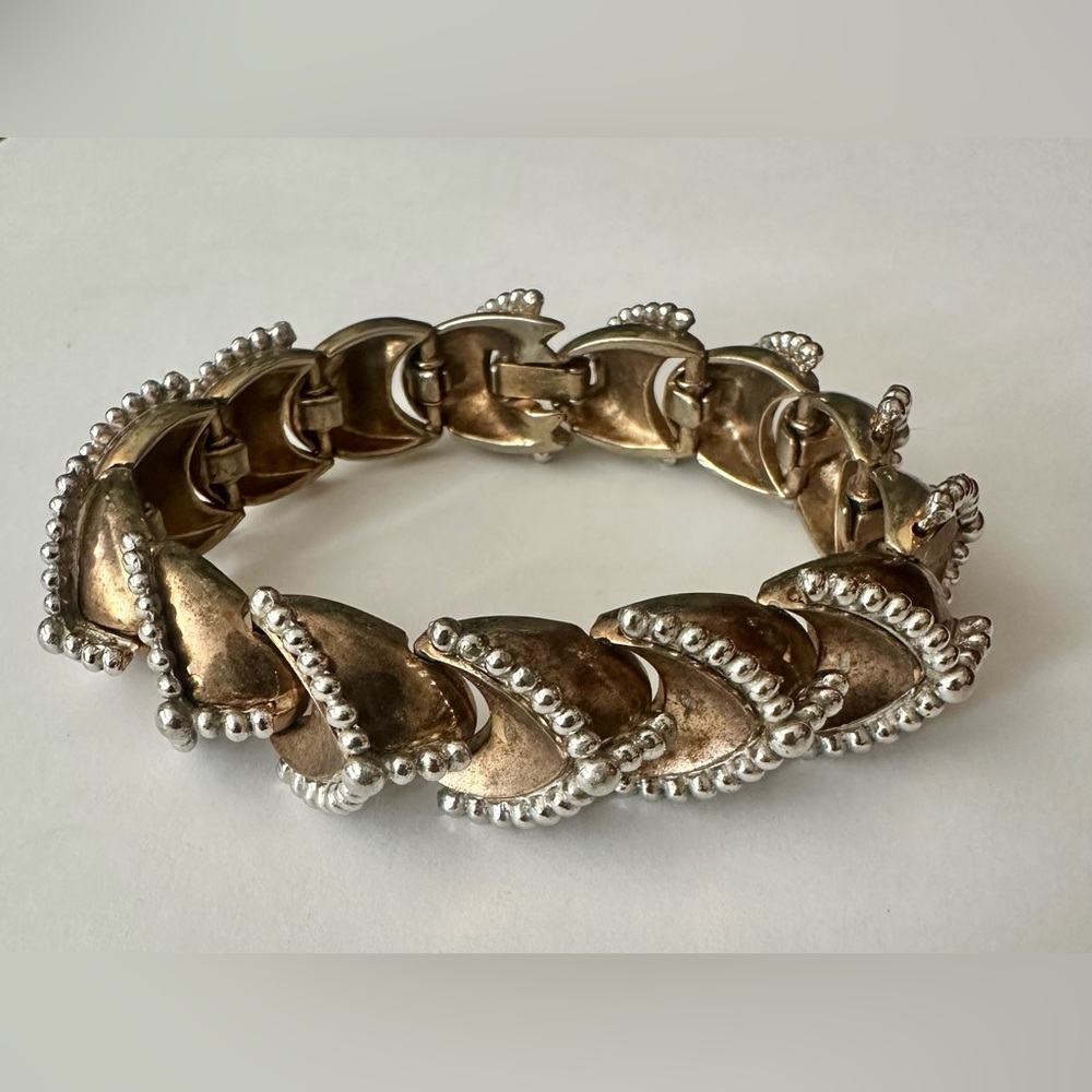 Vintage Trifari Gold and Silver Bracelet